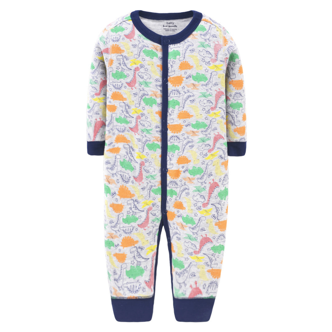 Pure cotton flat foot one-piece baby romper