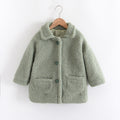 thickened Lamb Fur warm children's coat