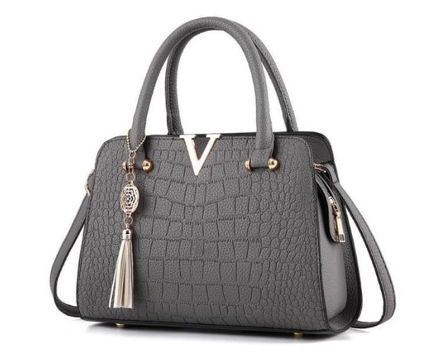 New trend ladies middle-aged slung shoulder mom handbag red bag