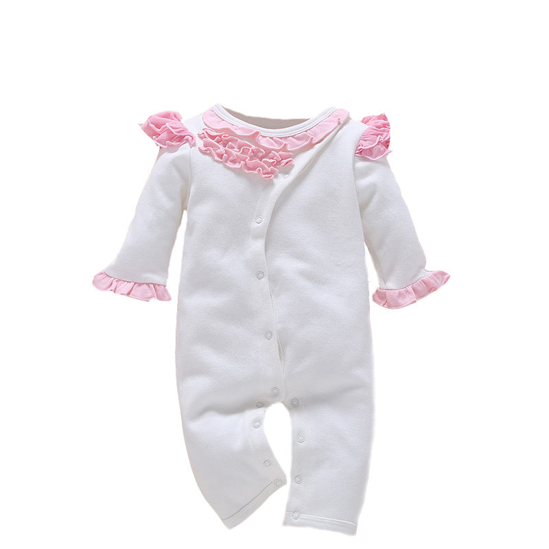 baby wears newborn baby romper jumpsuit