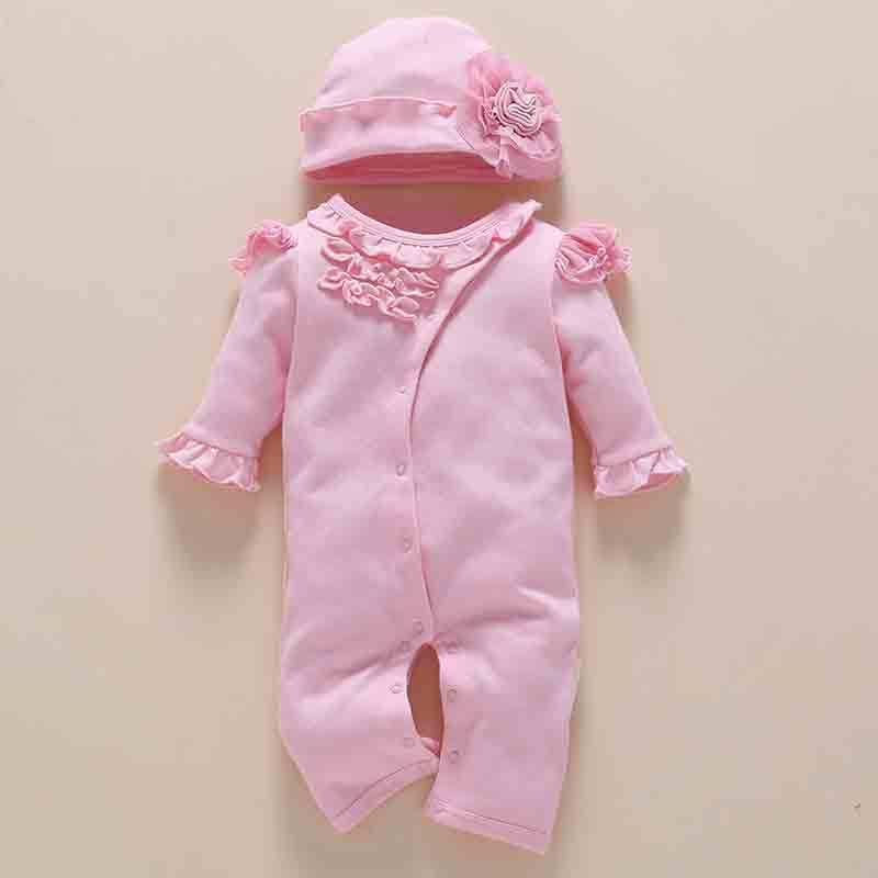 baby wears newborn baby romper jumpsuit