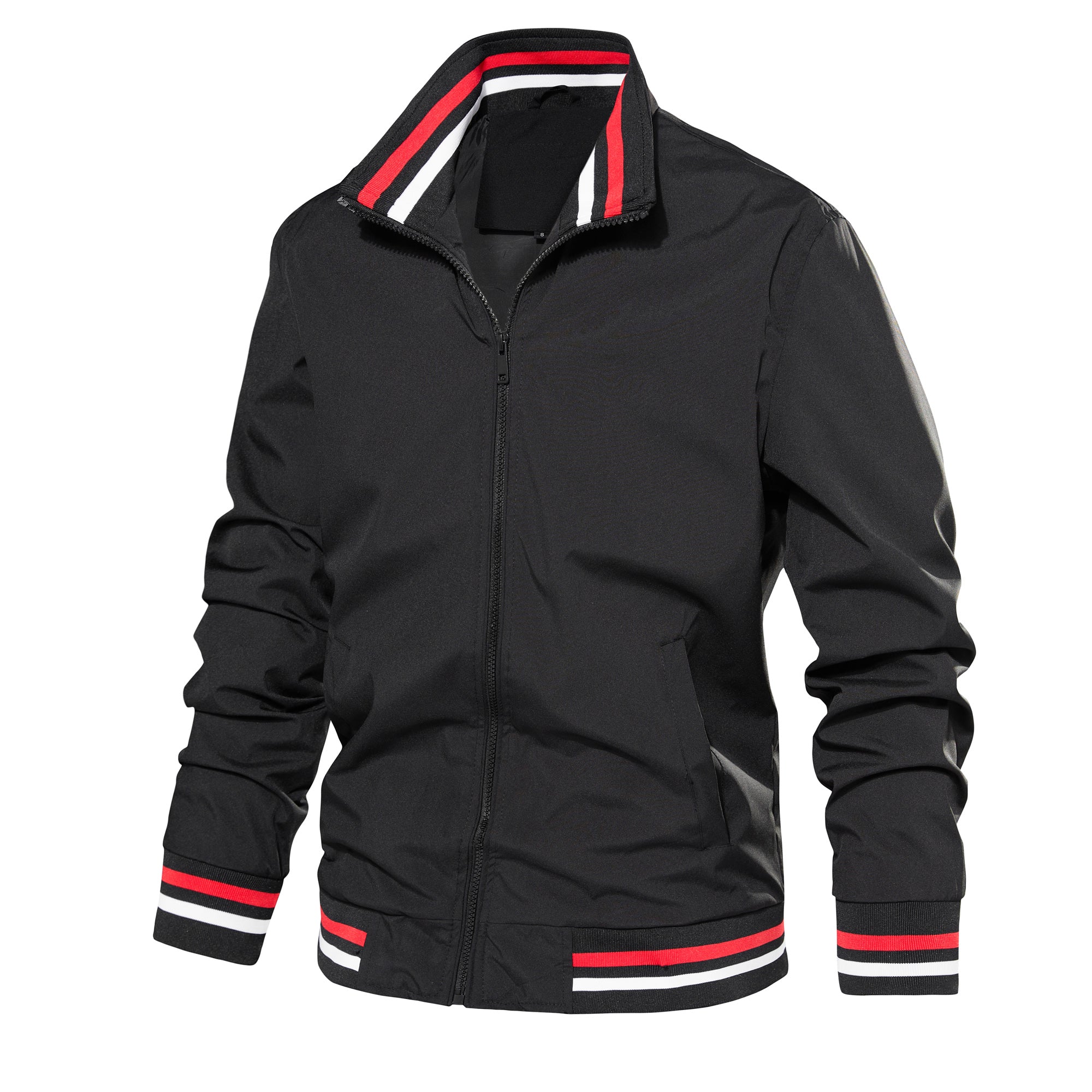 Bomber Jacket Lightweight Casual Windbreaker Spring Fall Zip Up Coat