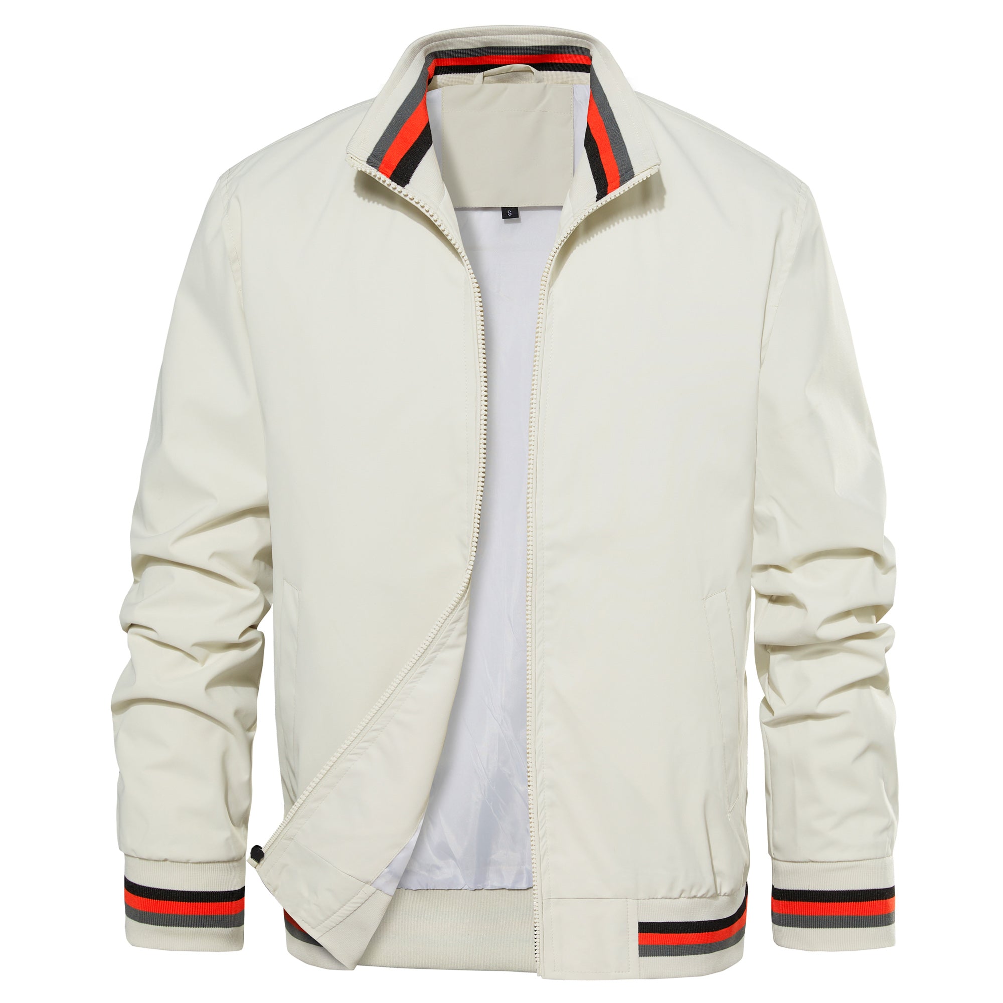 Bomber Jacket Lightweight Casual Windbreaker Spring Fall Zip Up Coat