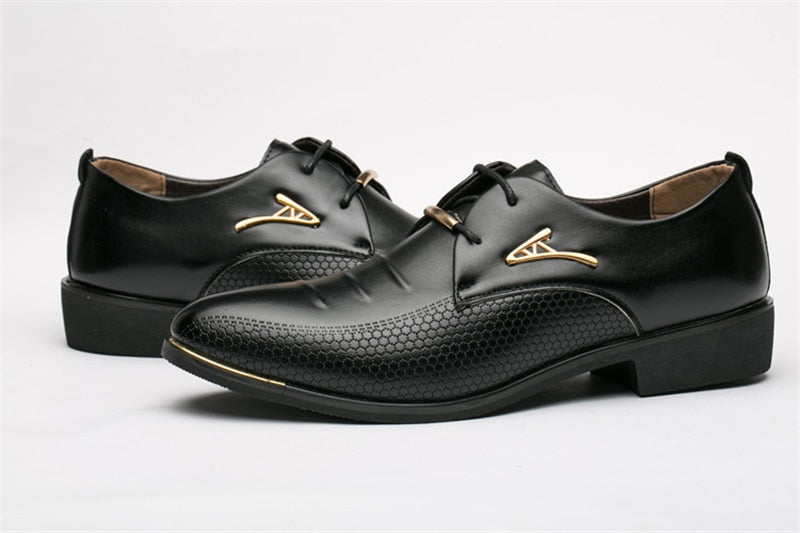 luxury Brand Classic Man Pointed Toe Dress Shoes