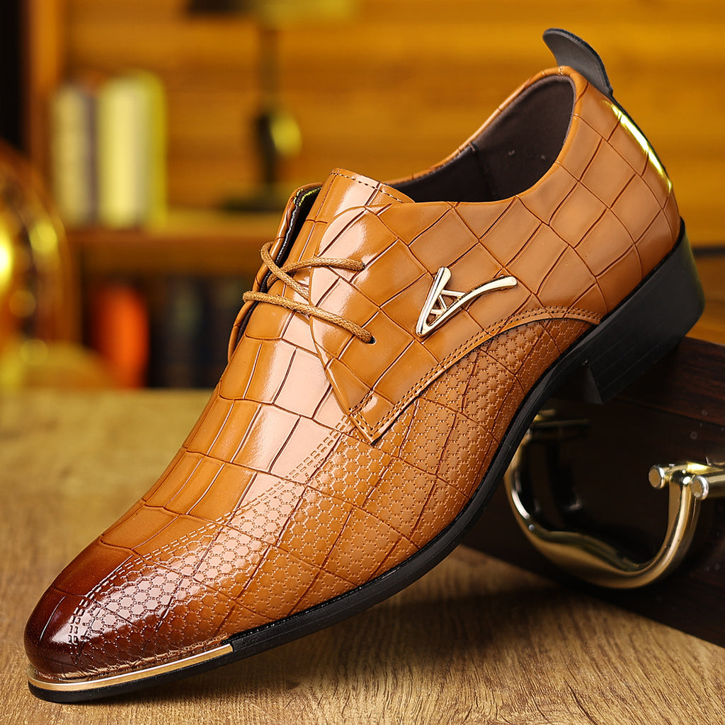 Men plus size  business Leather Shoes