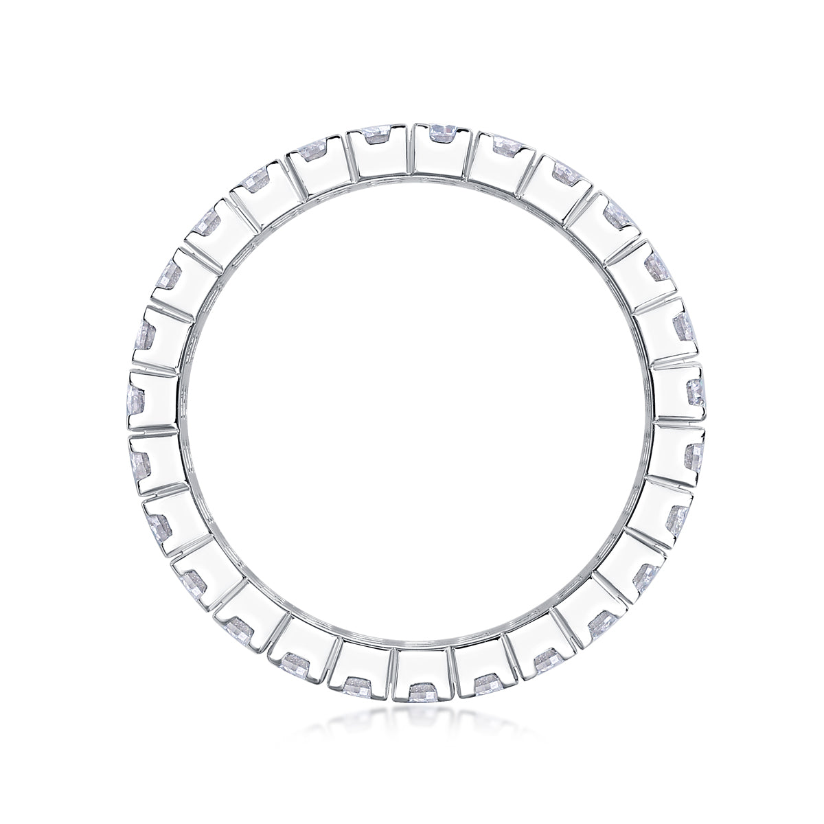 Sparkling And Brilliant - A Wedding Ring Set With Top-quality Moissanite S925 Silver And Platinum-plated Diamond. The Ring Can Be Inspected With A Diamond Pen