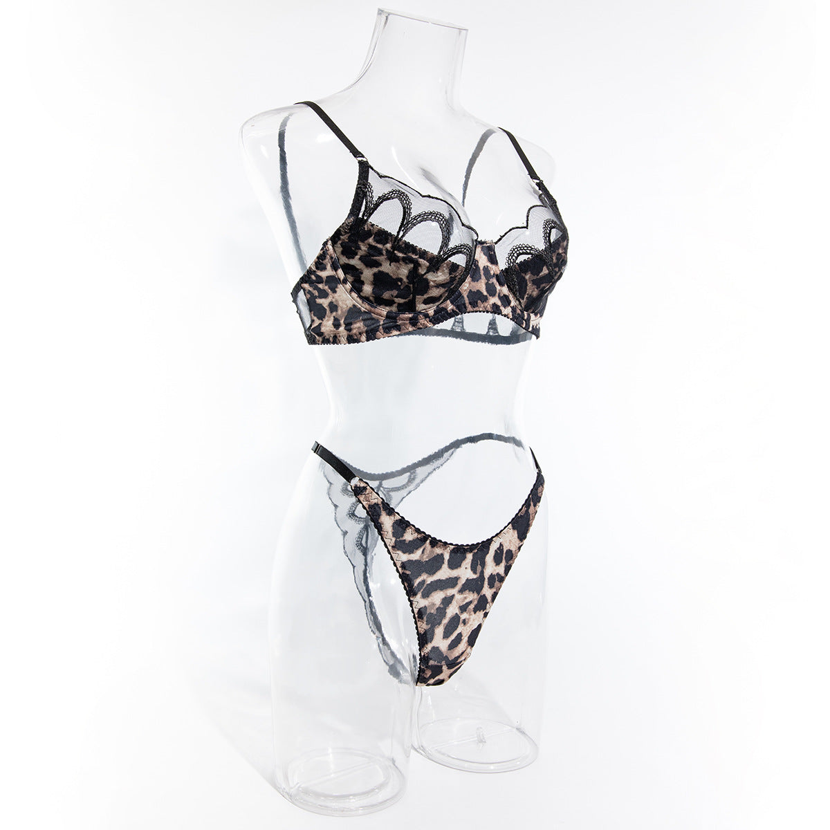 Lace Leopard Bra Comfort Pure Desire Suit