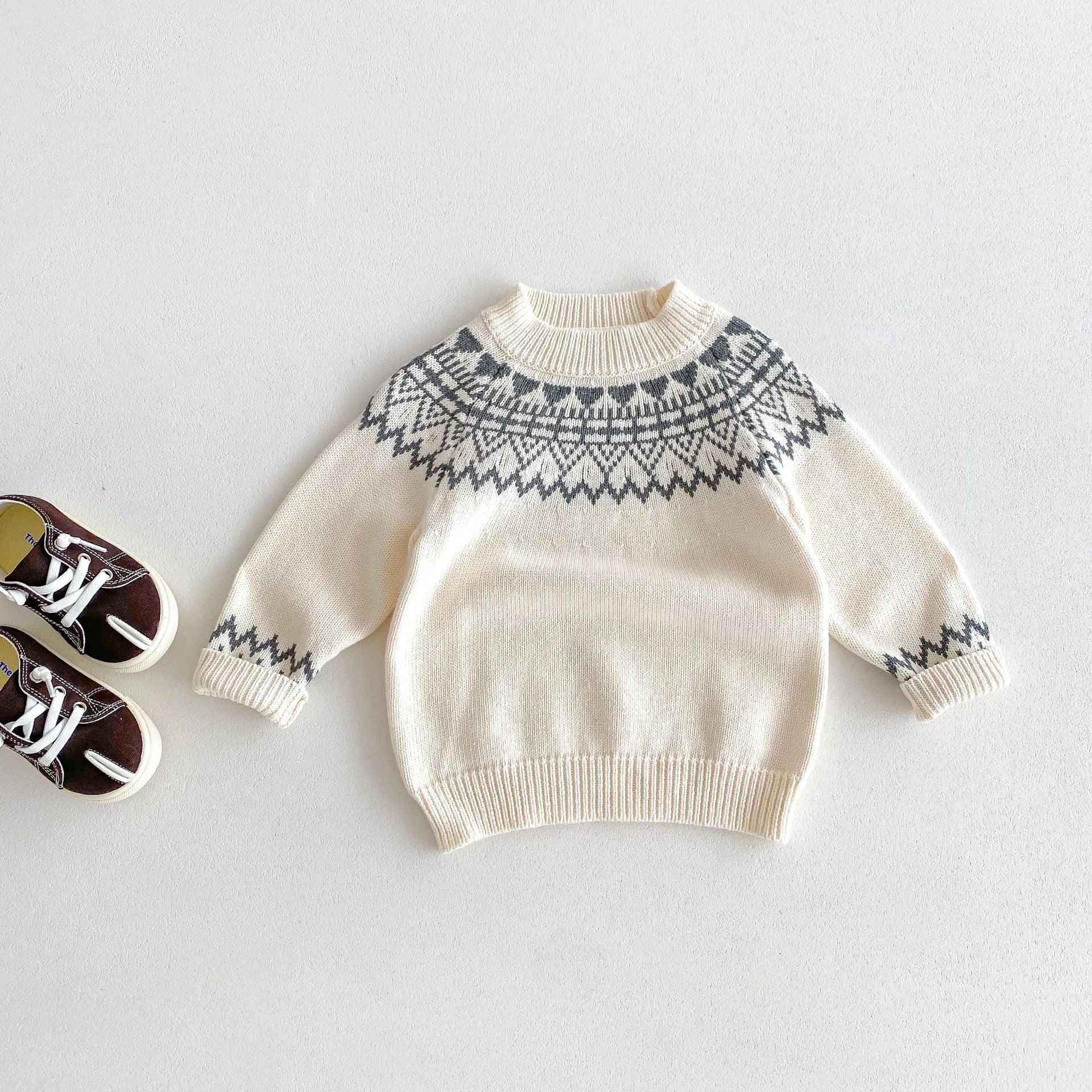 Boys And Girls Pullover Jacquard