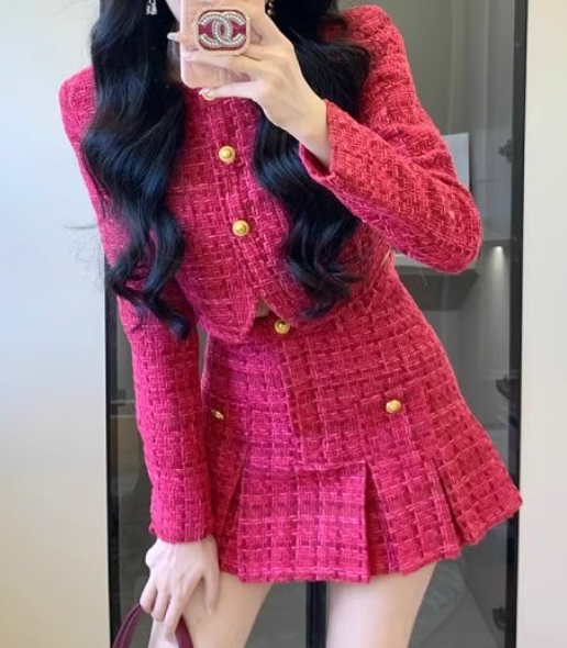 Suit Socialite Slimming Short Top Coat High Waist