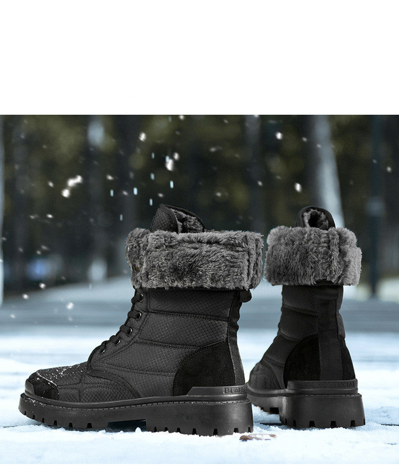 Cotton High Top Boots