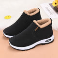 Women's Velvet Thermal Booties Flat Heel