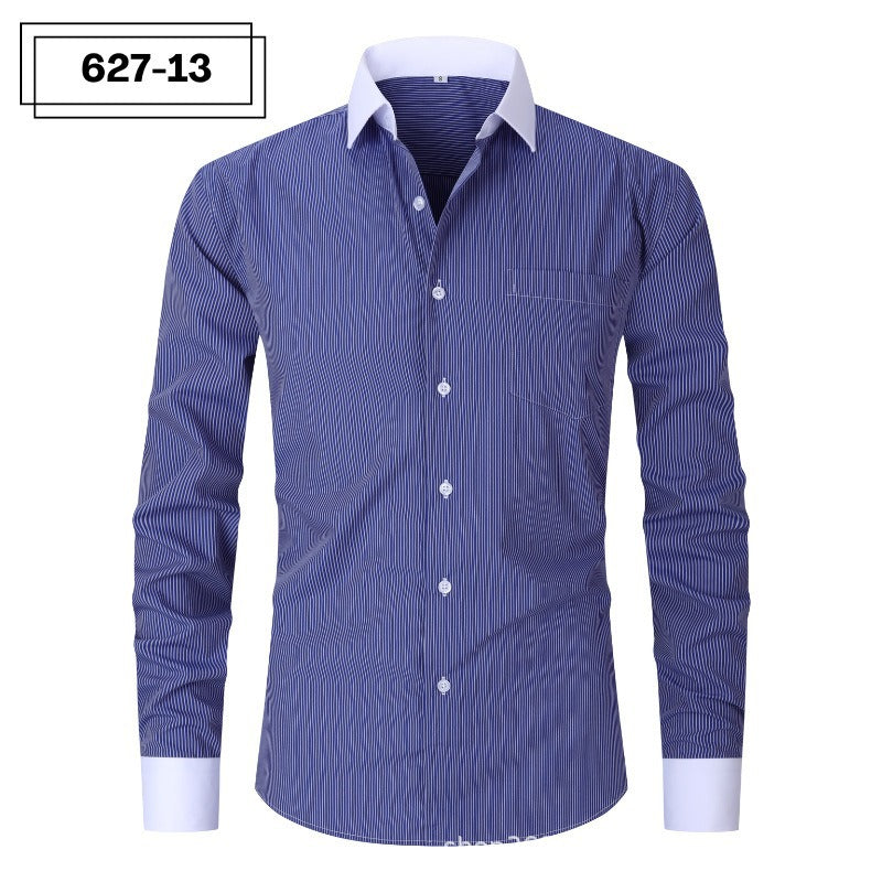 Mens Striped Shirt Summer Fashionable Plus Size