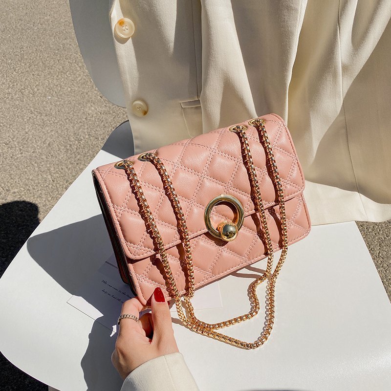 Small  Fashion Chain Rhombus Casual All-match  Ladies Trendy Messenger Bag