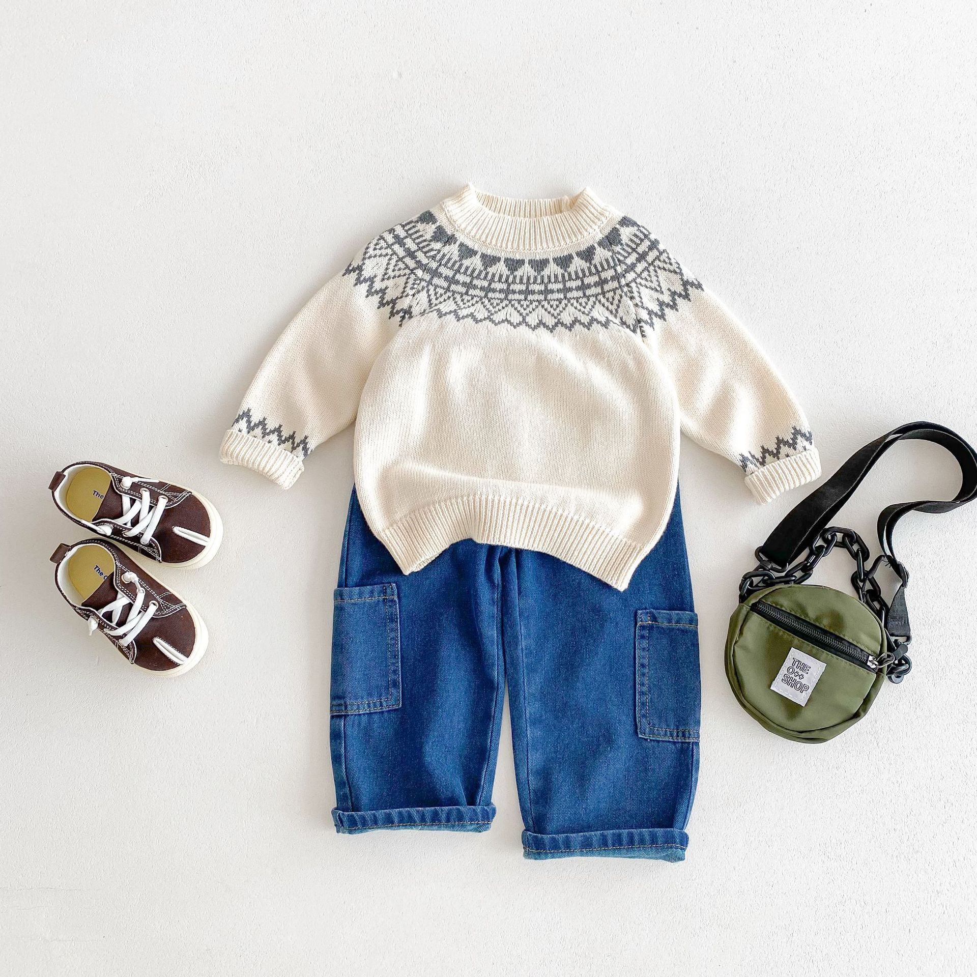 Boys And Girls Pullover Jacquard