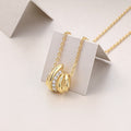 Snake Knot - A Fashionable And Trendy Necklace Pendant Set With Top-quality Moissanite S925 In Silver And Gold-plated. It Can Be Tested With A Diamond Pen