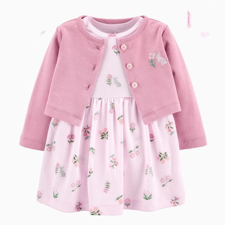 Two-Piece Printed Dresses In Europe And America