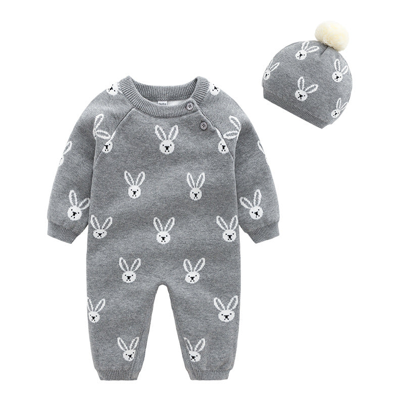 Double-layer knitted bodysuit