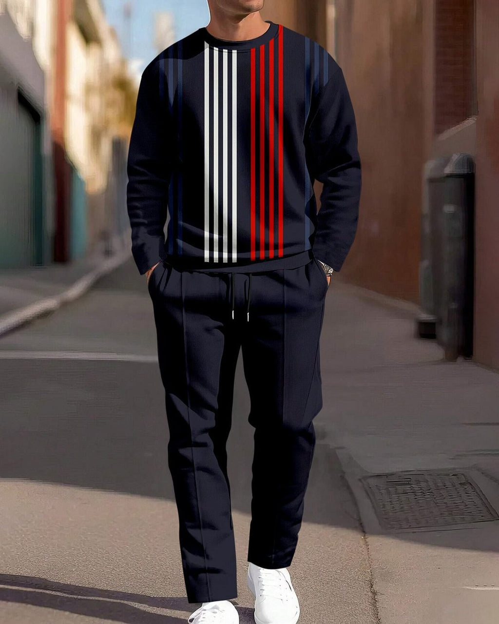 Printing Round Neck Suit