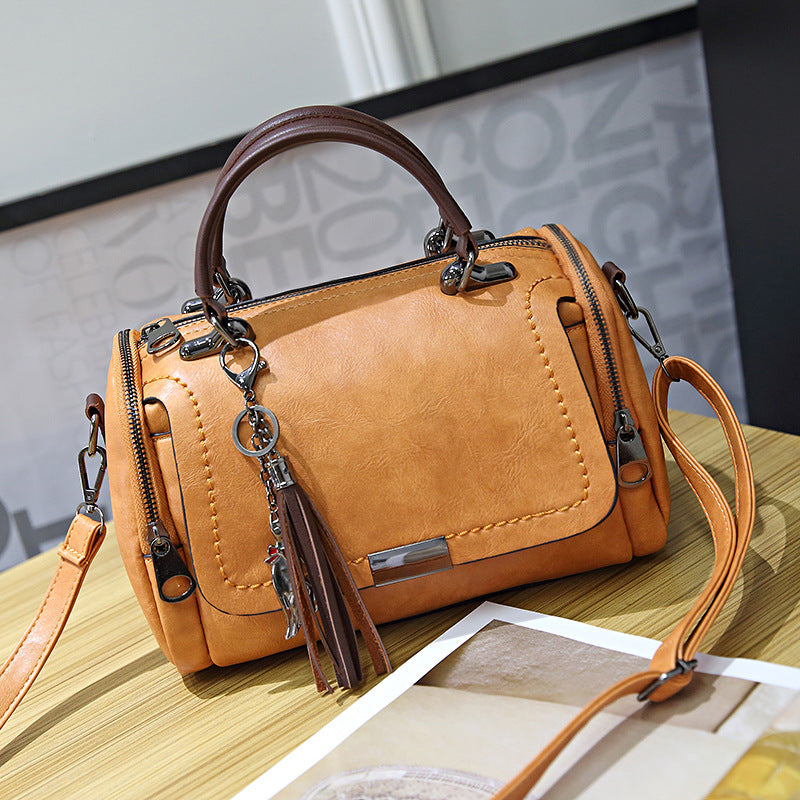 Cowhide handbag fashion one-shoulder soft leather ladies bag