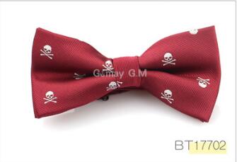 Polyester Skull Tie Halloween Party Accessories