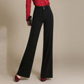 Summer Wear and Spring Wear Super Drape High Waist Straight Pants Big Feet