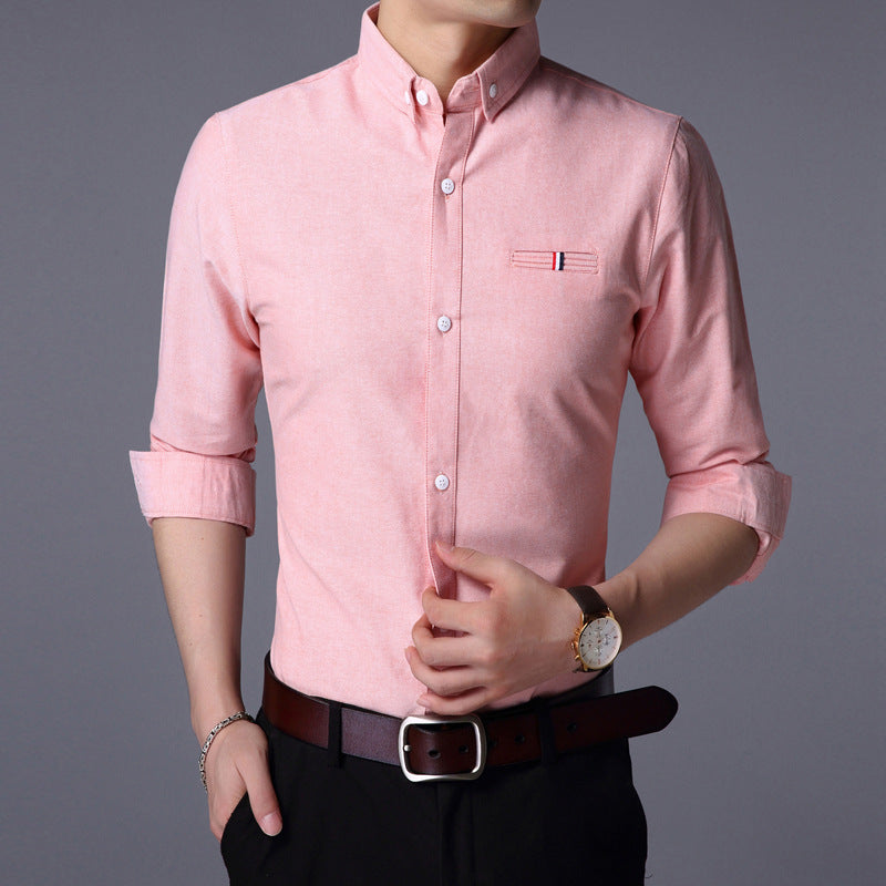 Slim-fit Long-sleeved  Shirt
