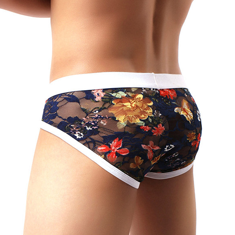 Ice silk transparent lace shorts