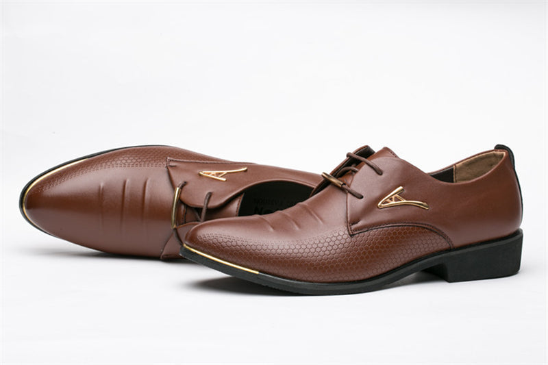 luxury Brand Classic Man Pointed Toe Dress Shoes