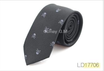 Polyester Skull Tie Halloween Party Accessories