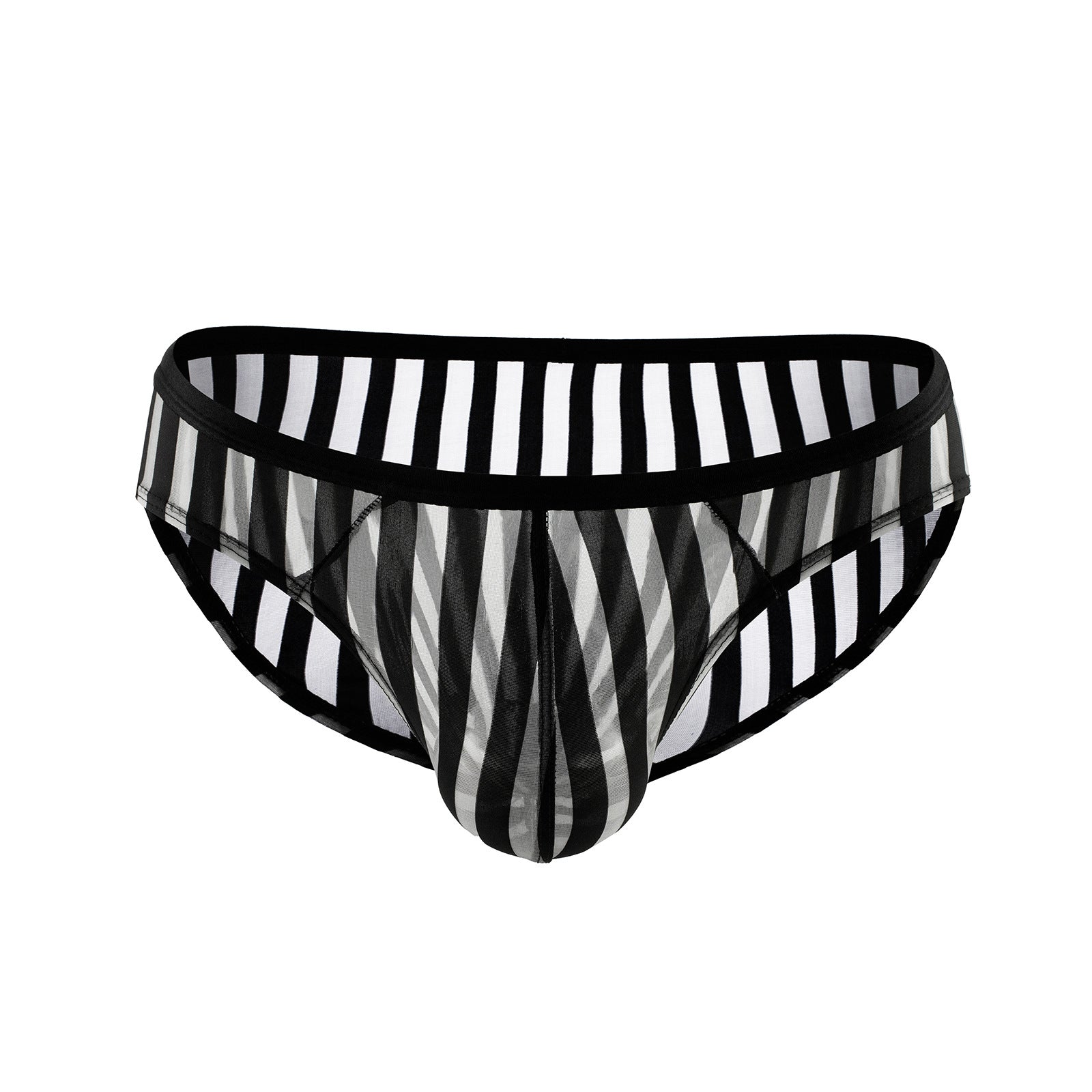 Stripes Transparent Mesh Briefs