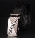 Men's 8 character buckle belt, leather smooth buckle, youth belt, leisure belt, men's Han Banchao