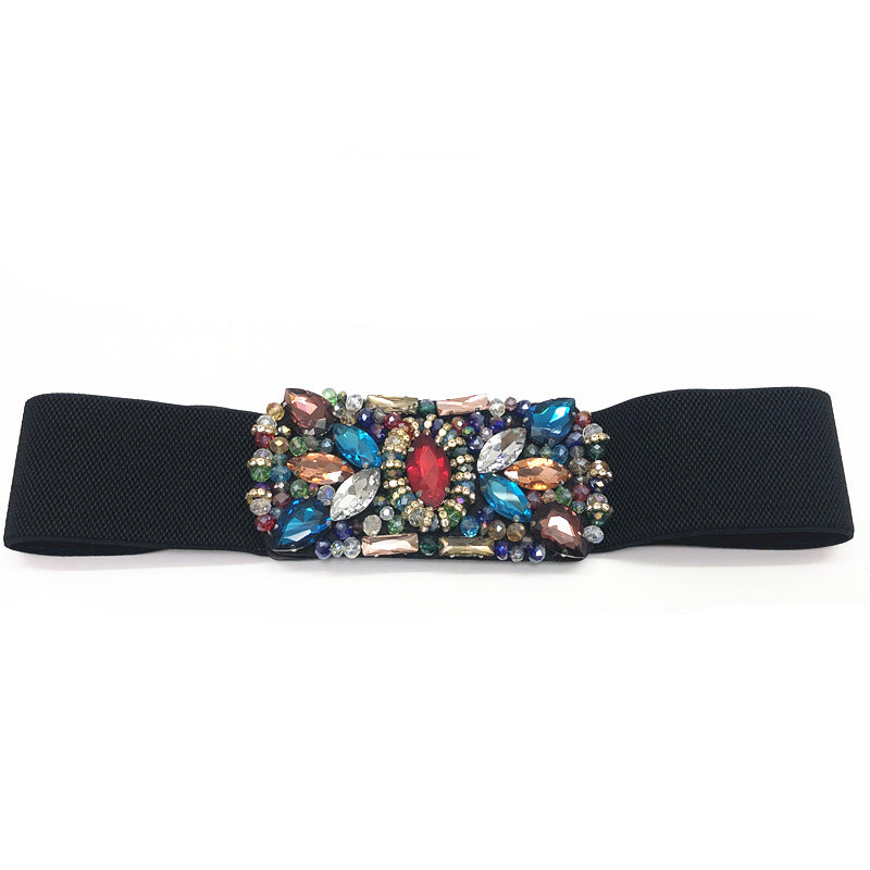 Diamond Ring Crystal Rhinestone Belt