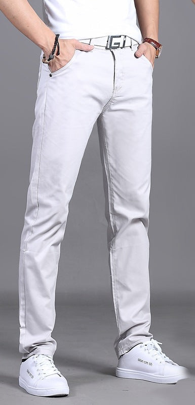 Men's Mid-Rise Straight Casual Pants