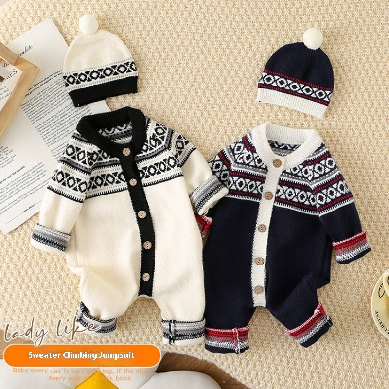 Male And Female Baby One-piece Outing