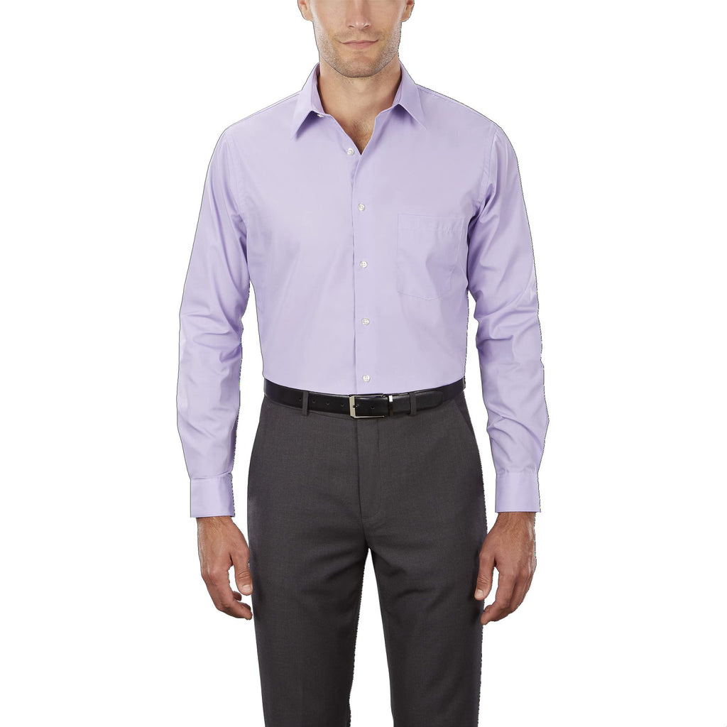 Men's White Shirt Formal Wear Solid Color