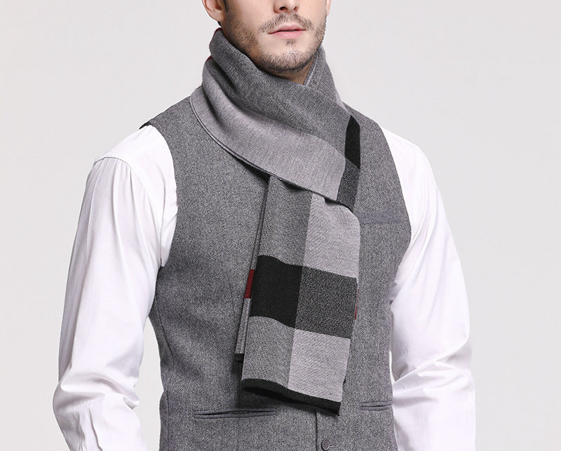 Men's Wool Knitted Scarf
