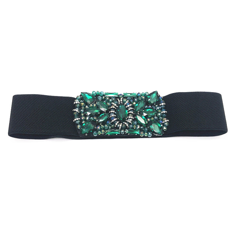 Diamond Ring Crystal Rhinestone Belt