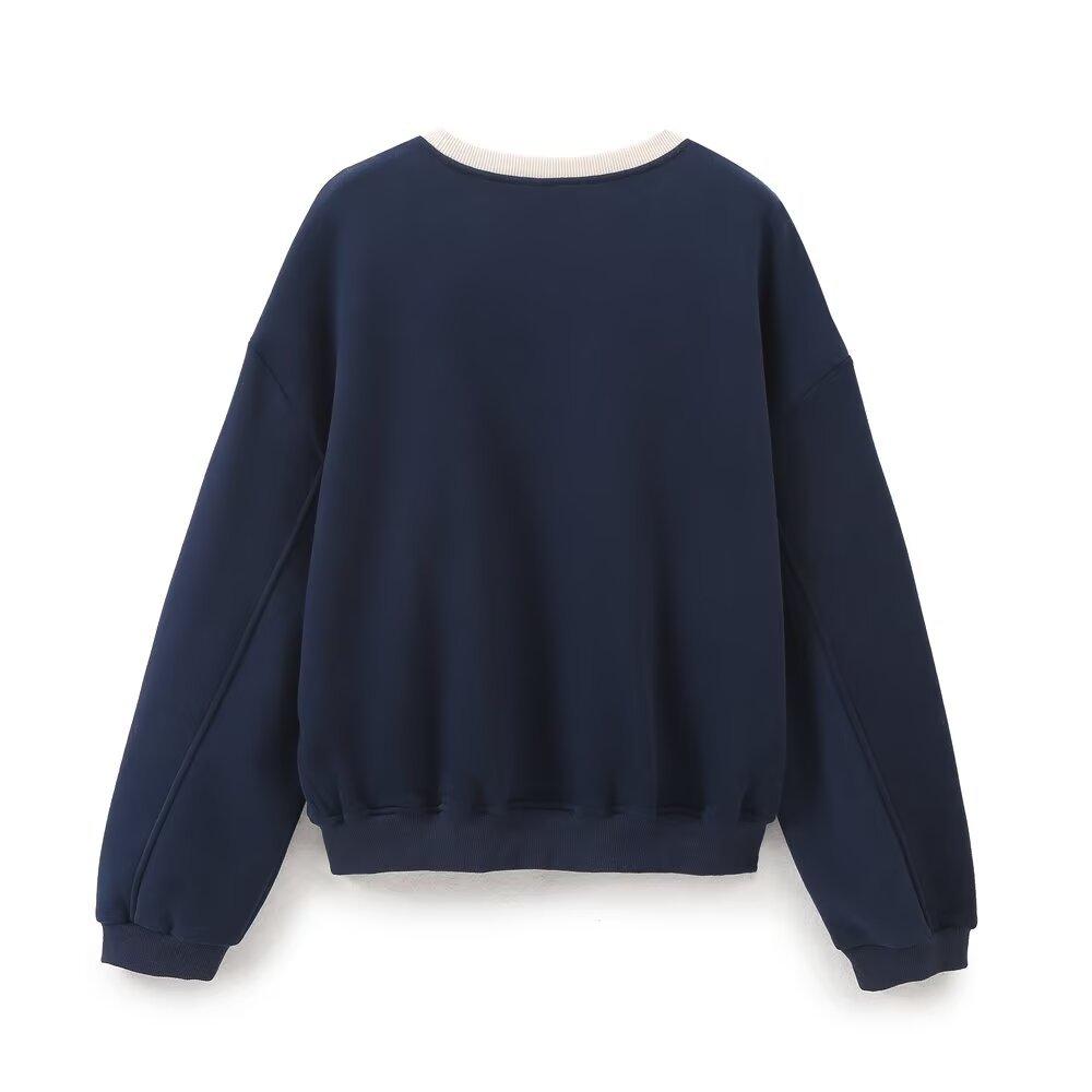 European And American Women's All-Match Letter Sweatshirt