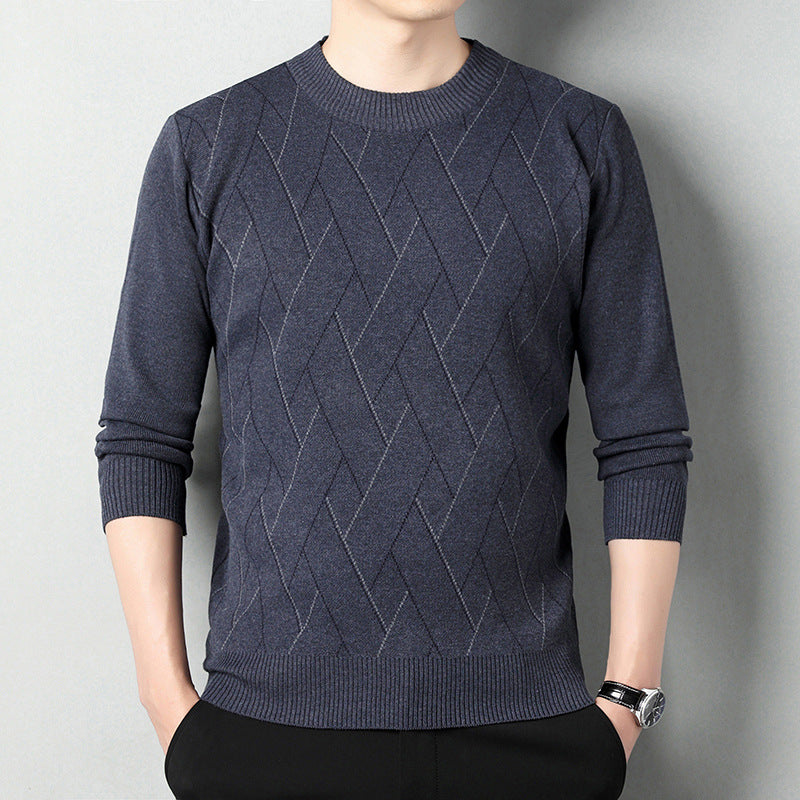 Men's Loose Round Neck Warm Sweater