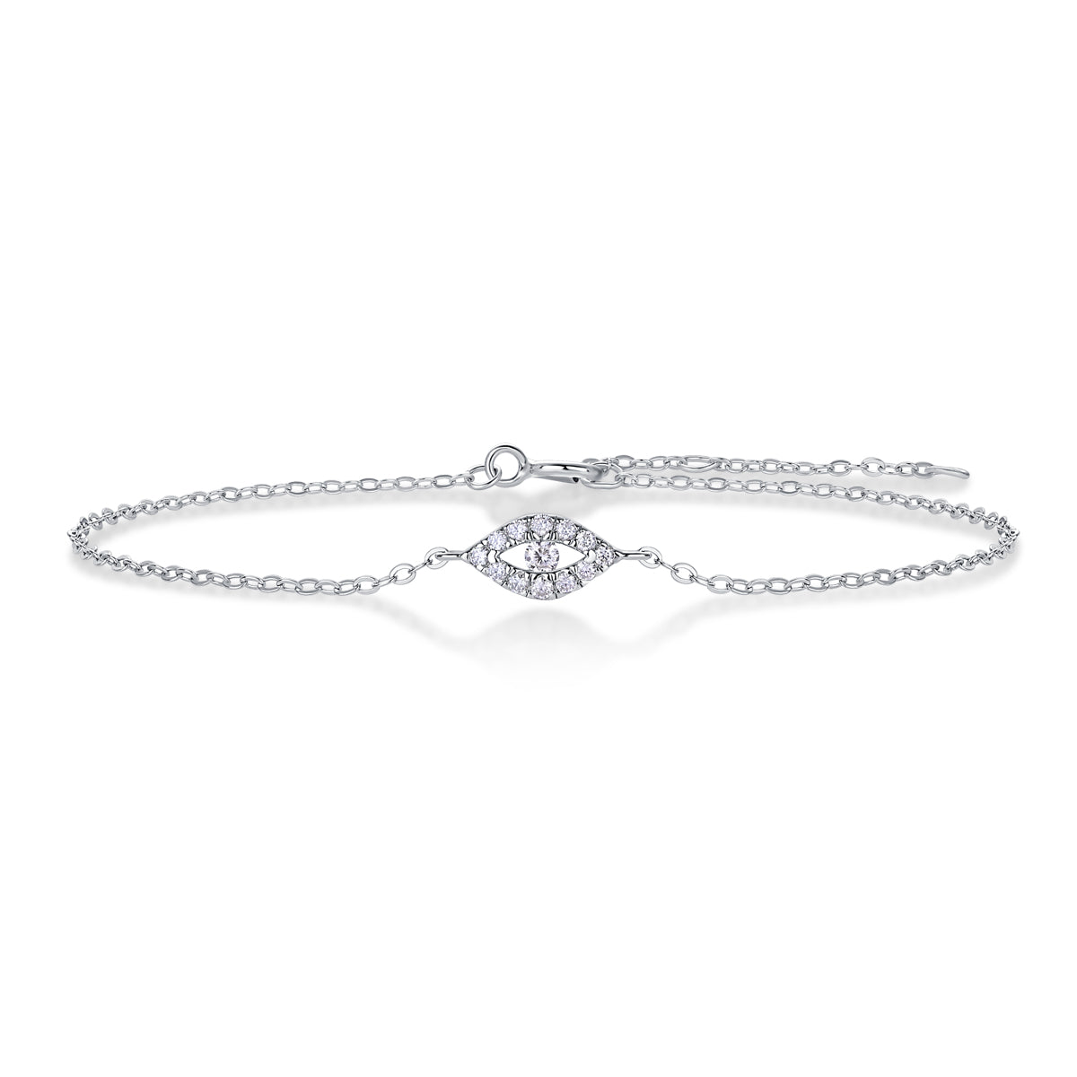 Window Of The Soul - A Fashionable And Light Luxury Jewelry Silver Bracelet And Bracelet Set With Top-quality Moissanite, S925 Silver Plated Platinum