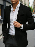 Men's Solid Color Single Button Blazer Business Formal