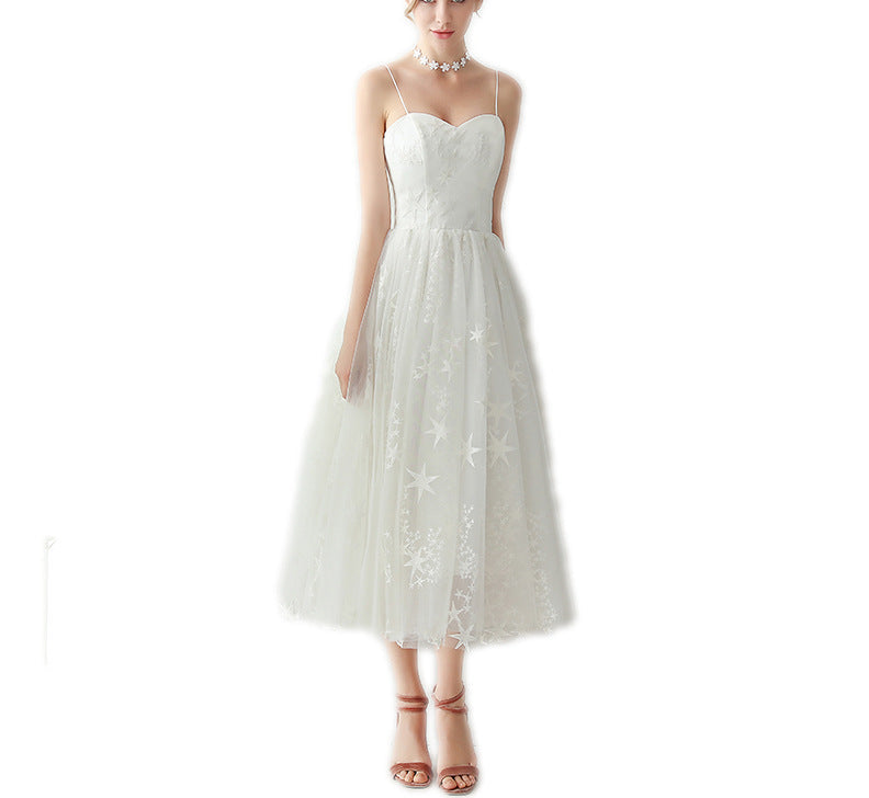 White Evening Dress at Diamond Sadaf