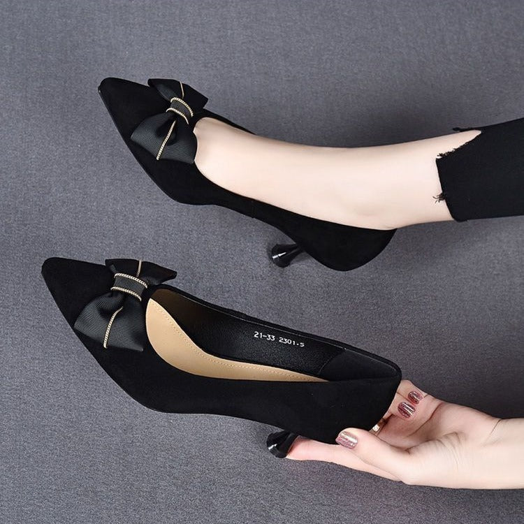 Womens Korean-style Matte Versatile Fashionable Pumps