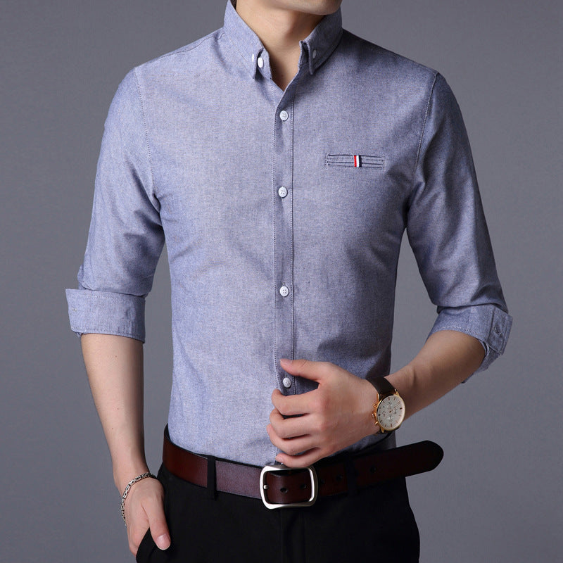 Slim-fit Long-sleeved  Shirt