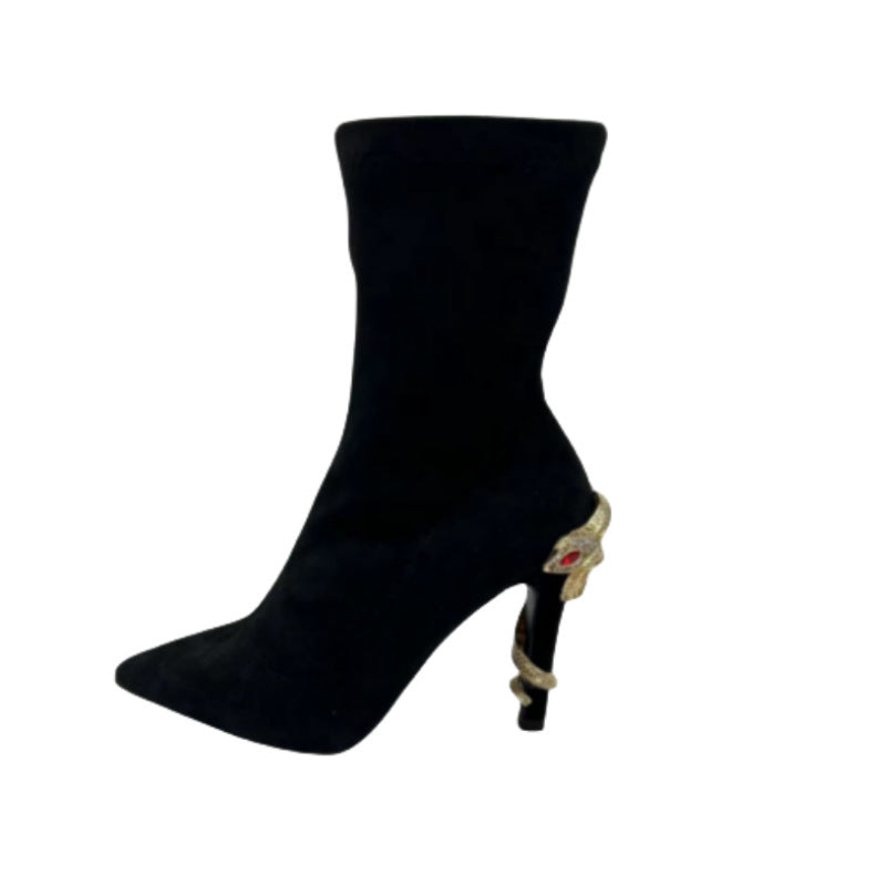 Black Stiletto Heel Boots