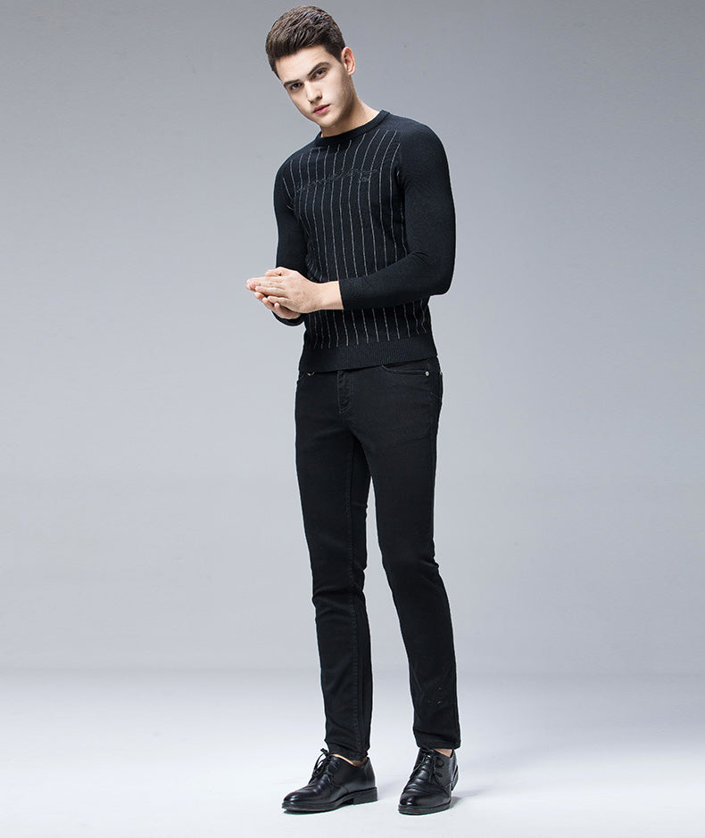 casual pants men's wild small straight