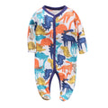 Baby cotton print jumpsuit