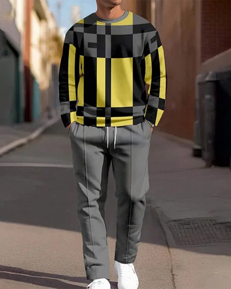 Printing Round Neck Suit