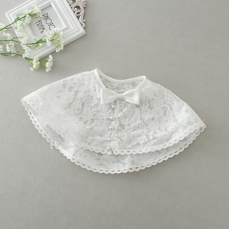 Baby White Fluffy Dress Two-piece Set