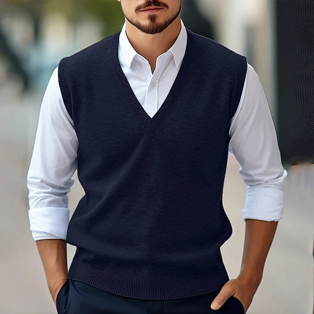 Men's Sleeveless Sweater Vest Casual